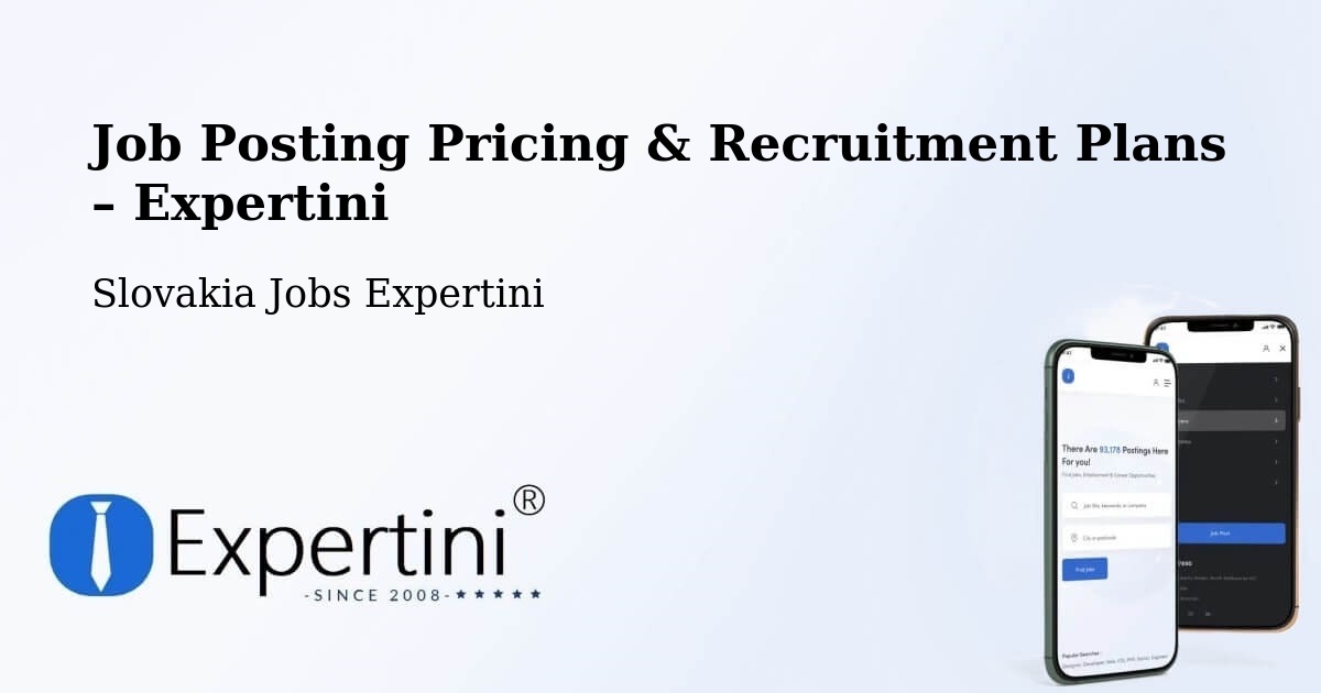 Job Posting Pricing & Recruitment Plans – Bardejov - Bardejov, Slovakia Jobs Expertini